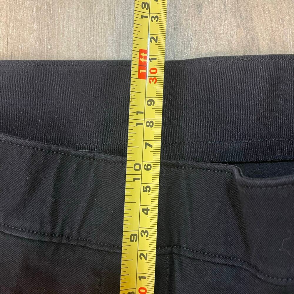 Spanx Polished Ankle Pants Black Medium Stretch Pull On Straight Leg Workwear - Picture 6 of 9